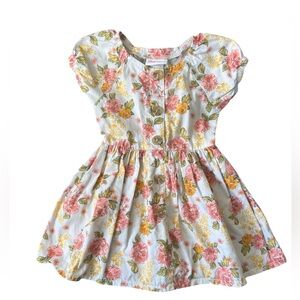 Little Lass Floral Button Down Dress | 24M